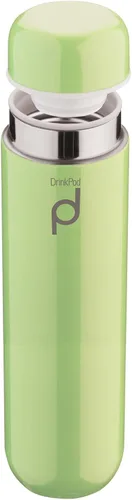 Vista 7 de Drinkpod Grunwerg - Botella de cápsula aislada al vacío, acero inoxidable, azul, 6.8 fl oz