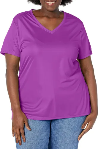 Vista 11 de Just My Size Camiseta Cool Dri de manga corta para mujer Negro