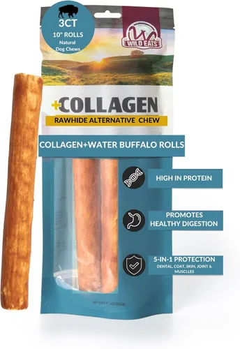 Vista 13 de Wild Eats Palitos de Colágeno de Pato Real Retriever para Perros, (15 Unidades) - Golosina Masticable para Perros de Larga Duración, Sin Cuero