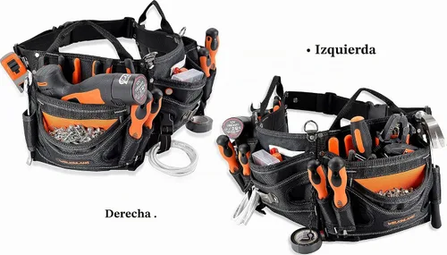 Vista 3 de Welkinland Cinturón de herramientas resistente para electricistas - Bolsa, cinturón para técnicos y HVAC