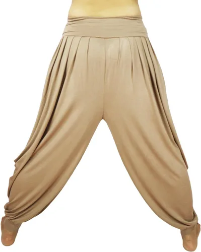 Vista 31 de Lovely Creations Pantalones holgados con cintura elástica y harem Aladdin para mujer