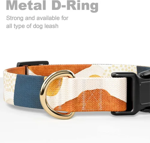 Vista 5 de Rnivvi Collar para perros pequeños, bonito collar resistente y ajustable para cachorros con hebilla de liberación rápida para machos, hembras