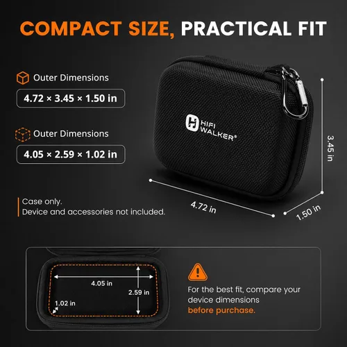 Vista 8 de HIFI WALKER H2 64GB Hi-Res reproductor MP3 Bundle con estuche de transporte
