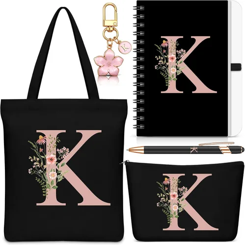 Vista 12 de Talltalk 5 piezas de bolsas de mano con iniciales, regalos para mujer Beige