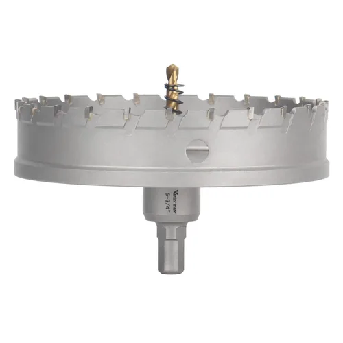 Vista 47 de Sierra perforadora de carburo de 1-1/2 pulgadas (1.496 in) para metal duro, cortador de agujeros con punta de carburo de tungsteno con broca piloto