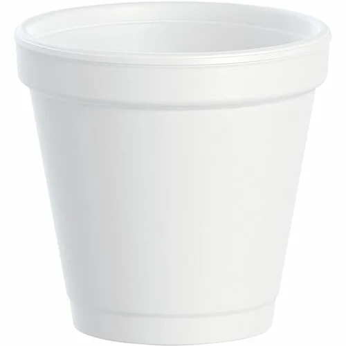 Vista 6 de Dart 4J4 - Vaso de espuma de 4 onzas, 4 tapas de la serie (caja de 1000), color blanco