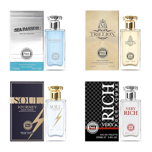 Vista 13 de Hybrid & Company 4 piezas Aqua Di Rinascita Lecno Sea Passion Aqua Deep Blue Aqua Prive Eau De Toilette vaporizador Natural Spray para hombre