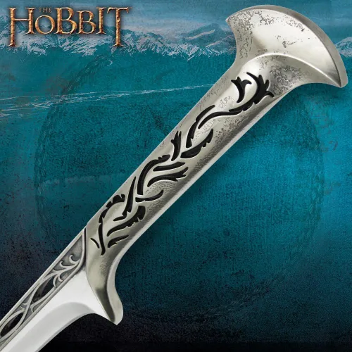 Vista 6 de United Cutlery UC3042 Espada de Thranduil 'The Hobbit' Producto oficial Pantalla de pared de madera Certificado de autenticidad 41 7/8