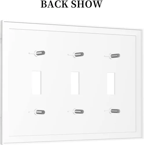 Vista 999 de Placa de Interruptor de Luz Azul de 1 Gang, Placa de Pared Decorativa de Palanca Individual, Cubierta de Placa de Pared de Palanca, Placa Frontal