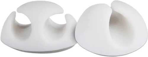 Vista 6 de Prácticos clips para cables – Soportes para cables compactos y adhesivos para organización de cables – Protectores de cables con respaldo adhesivo