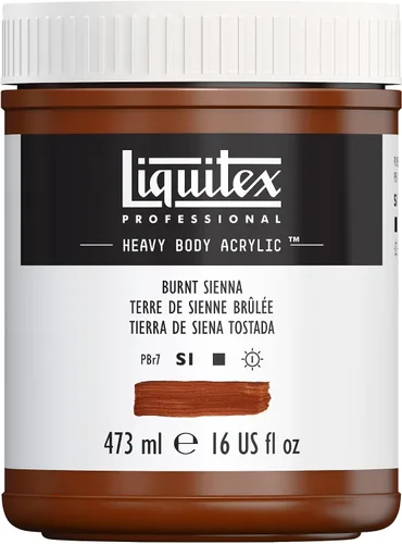 Vista 144 de Liquitex Pintura acrílica profesional de alto espesor, envase de 473 ml, tono carmesí alizarina permanente Alizarin Crimson Hue Permanente
