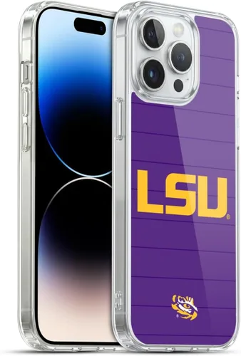 Vista 86 de Head Case Designs Funda de gel suave con licencia oficial de la Universidad Estatal de Louisiana LSU Camou compatible con Apple iPhone 7 Plus/iPhone