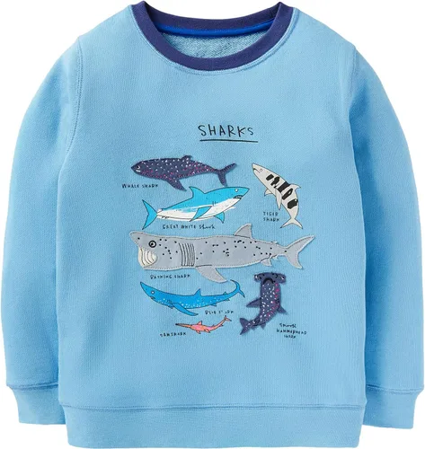 Vista 97 de Bumeex Sudaderas con cuello redondo para niños de 2 a 7 años