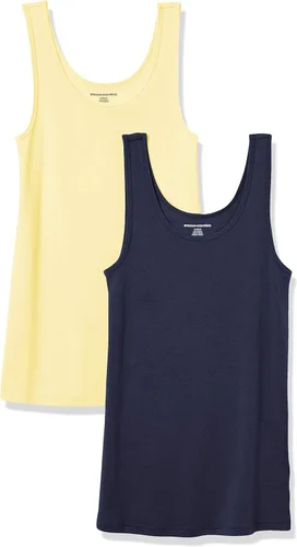 Vista 34 de Amazon Essentials - Camiseta sin mangas de corte entallado para mujer Aqua Blue/French Blue