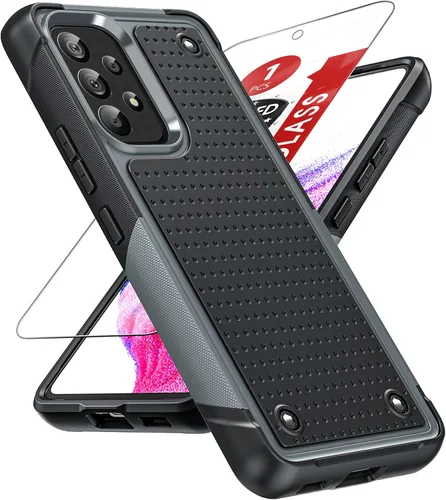 Vista 20 de LeYi Funda para Galaxy S21 FE-5G: Funda Samsung S21 FE con protector de pantalla, doble capa protectora de policarbonato duro y TPU suave Android