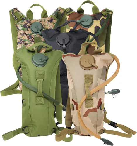 Vista 6 de M MCGUIRE GEAR Hydration Backpack, with 3L/100 oz. Hydration Pack, Water-Resistant Nylon Hiking Pack with Water Bladder for Running, Cycling, and