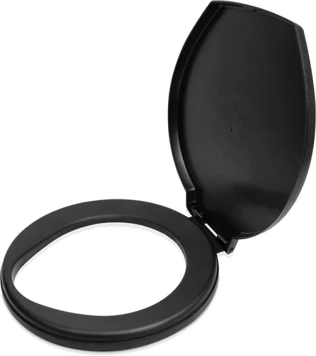 Vista 8 de Asiento de inodoro portátil para cubo de 5 galones de emergencia al aire libre, camping, a presión, funda de inodoro para adultos y niños