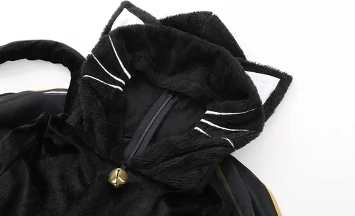 Vista 6 de yolsun disfraz de gato negro para niña