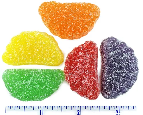 Vista 3 de SweetGourmet - Rodajas de frutas surtidas Caramelos de gelatina a granel 1 libra