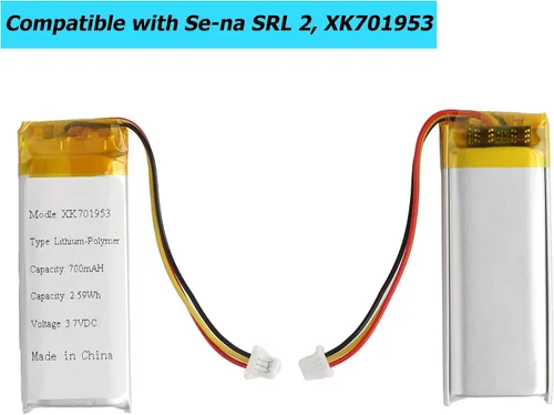 Vista 2 de XK701953 - Batería de repuesto compatible con Sena SRL 2, XK701953 con kit de herramientas técnicas