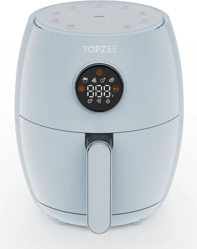 Vista 7 de Freidora de aire pequeña de 2.1 cuartos de galón - Mini freidora de aire digital compacta con 7 ajustes preestablecidos, 98% menos de aceite