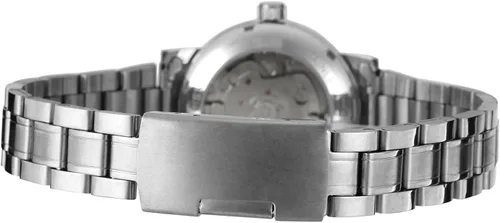 Vista 3 de FORSINING Reloj de pulsera analógico analógico de acero inoxidable para mujer WRL8005M4S1