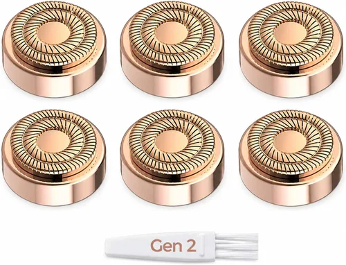 Vista 10 de Cabezales de repuesto para Flawless Generation 2, compatibles con el removedor de vello facial impecable Finishing Touch para mujeres, cuchillas