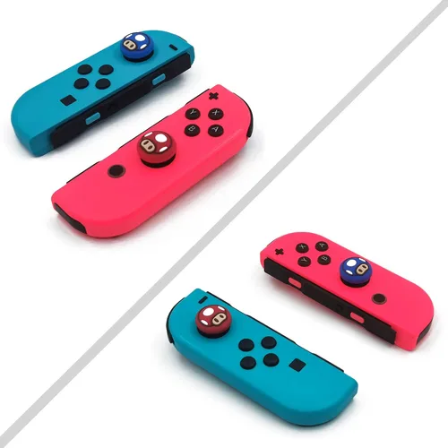 Vista 7 de FPS Thumb Grips Set for Nintendo SwitchOLEDLite,for Nintendo Switch Joystick Caps,Silicone Analog Stick Caps for Switch Joycon,Assist Motion
