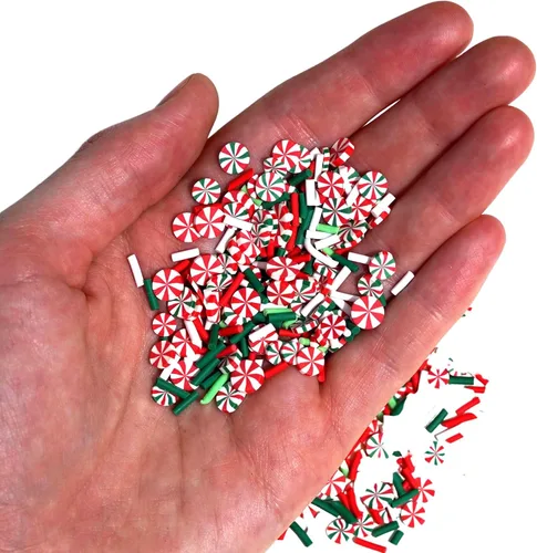Vista 4 de Buttons Galore Sprinkletz - Piezas de arcilla polimérica para bricolaje Slime Adornos, 1.500 onzas, 1500 piezas, Navidad (Merry & Bright)
