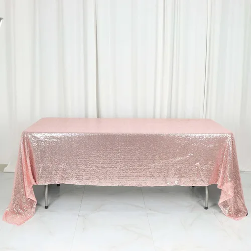Vista 21 de Efavormart - Mantel redondo de lentejuelas brillantes de 120 pulgadas para banquetes de boda, fiesta, decoración del hogar