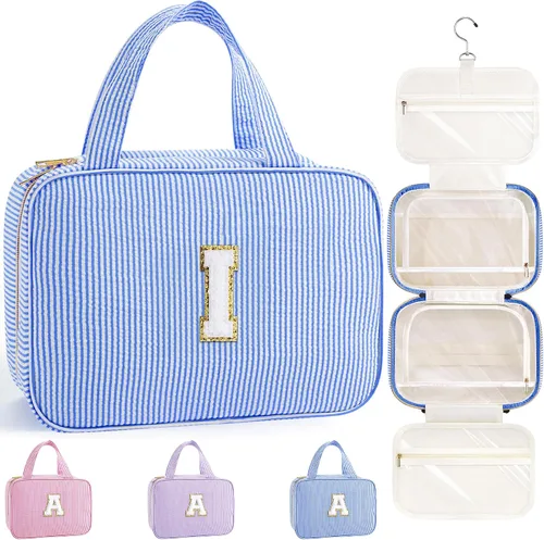 Vista 8 de TOPEAST Regalos de Navidad para Mujeres, Adolescentes y Niñas - Bolsa de Aseo Colgante de Viaje y Bolsa de Maquillaje, Bolsa de Aseo Personalizada