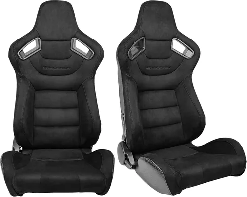Vista 25 de FREEMOTOR802 Par de asientos reclinables universales para carreras, PU Rosa