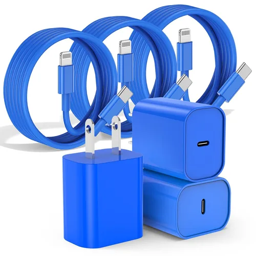 Vista 12 de Fashia Cargador rápido para iPhone, cable Lightning de carga rápida de 6 pies, para iPhone 14, 13, 12 Pro Max, carga rápida con bloque de cargador