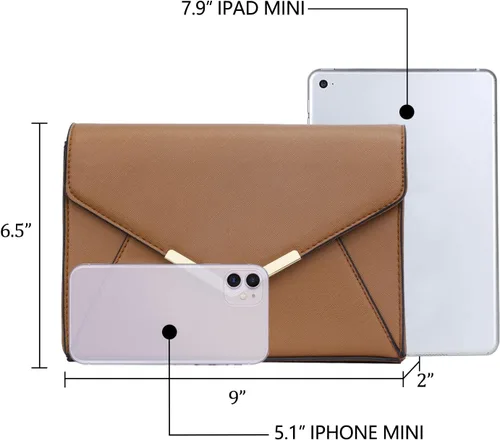 Vista 6 de KKXIU Elegante bolso de mano de piel sintética para mujer, bolso de mano plegable para fiesta, boda, baile de graduación