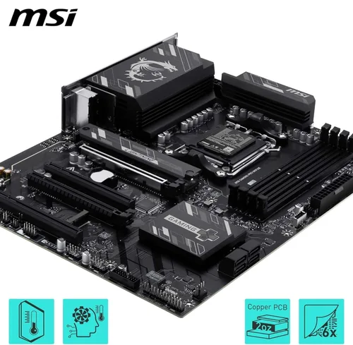 Vista 5 de MICRO CENTER Procesador AMD 9800X3D con combo MSI B850 Gaming PRO WIFI6E MB AMD Ryzen 7 9800X3D + MSI B850 GAMING PRO WIFI6E