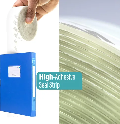 Vista 4 de TradeGear Tira de sellado de silicona de 26 pies a 1.772 in con adhesivo ultra fuerte, cinta transparente anticolisión para sellado de huecos