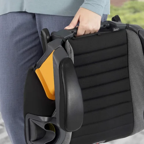Vista 17 de Chicco GoFit ClearTex Plus Asiento elevador sin espalda, accesorio de ErgoBoost - Acolchado de espuma ultra cómodo, asa de transporte integrada