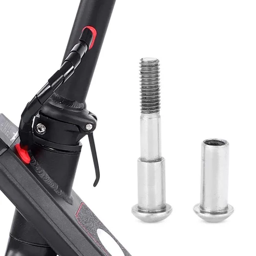 Vista 7 de Tbest Perno de scooter de acero al carbono, cabeza plana, rosca derecha, plata, 1 unidad, compatible con M365
