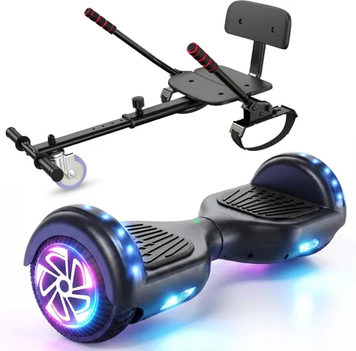 Vista 16 de LIEAGLE Hoverboard, All-Terrain Self-Balancing Scooter All Age Groups 01—6.5" Negro