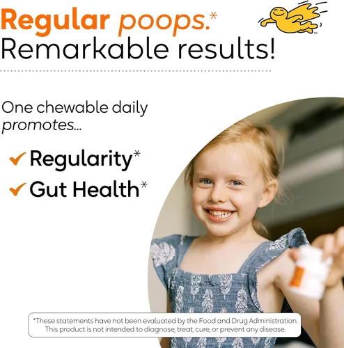 Vista 5 de Comprimidos masticables BioGaia Protectis para niños pequeños, niños y adolescentes, dolor de estómago ocasional, estreñimiento, diarrea