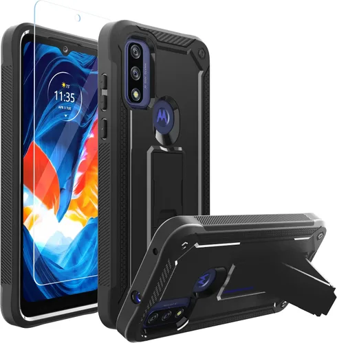 Vista 20 de URBANITE Funda protectora resistente a prueba de golpes para Motorola Moto G Stylus 4G (2022), de grado militar, con protector de pantalla y soporte