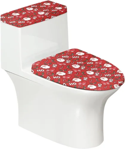 Vista 34 de Juego de 2 Fundas de Asiento de Inodoro con Hojas de Arce de Otoño, Juego de Fundas de Tapa de Tanque de Inodoro con Hojas de Arce Impresas