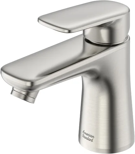 Vista 7 de American Standard 7061131.295 Aspirations - Grifo de baño pequeño con un solo mango, 1.2 GPM, níquel cepillado cepillado níquel
