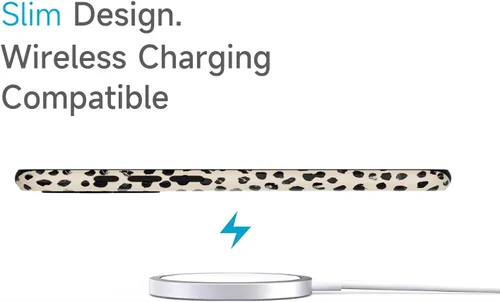 Vista 6 de LoeoeL para iPhone 11 Funda con Estampado de Guepardo, Funda de Teléfono con Patrón de Leopardo para Mujeres y Niñas, Funda de Plástico Duro delgada
