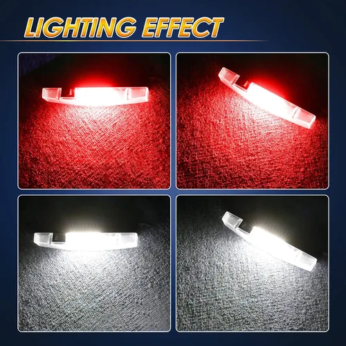 Vista 4 de Luz de cúpula UTV alimentada por baterías, montaje en barra enrollable, luz interior LED, luces de persecución, luces de mapa para UTV SXS Polaris