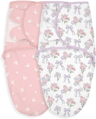 Vista 12 de Pañales de algodón orgánico para recién nacidos, suaves y cómodos con velcro, saco de dormir de 0 a 3 meses, ayuda a calmar el reflejo