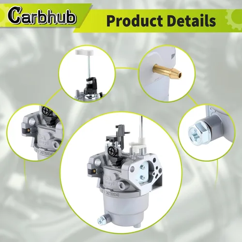 Vista 6 de Carbhub RY906500S Carburador apto para generador Ryobi RY906500S 6500 8125 vatios, carburador RY906500S, carburador Huayi RY906500S
