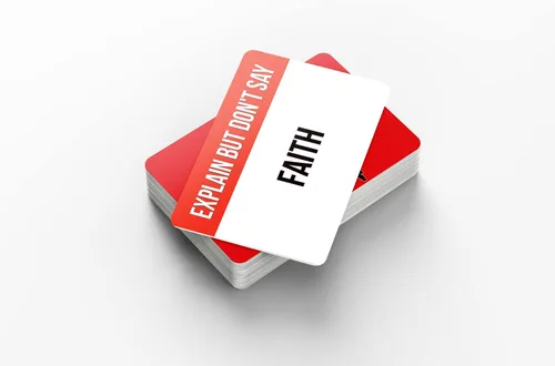 Vista 4 de Guerrero de la oración - Cartas de Charadas de la Biblia, juego de cartas de trivia bíblica cristiana y charadas para adultos, familias y grupos