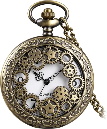 Vista 12 de Men's Pocket Watch, Arabic Digital Dial Pocket Watches with Chain CF104