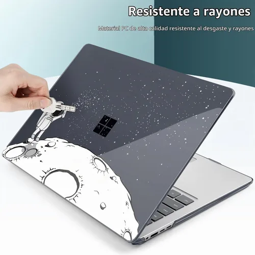 Vista 5 de Batianda AstroGrid - Funda para portátil Microsoft Surface de 15 pulgadas Astronaut